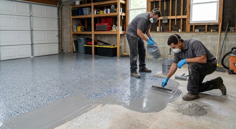 Garage Concrete Coating in Raleigh, NC